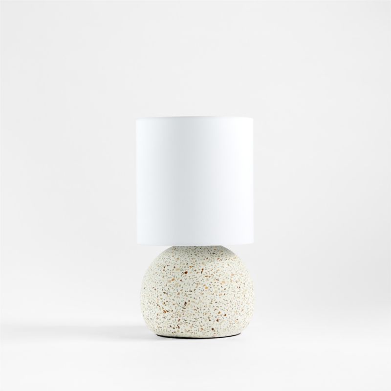 White Terrazzo Kids Table Lamp - image 6 of 8