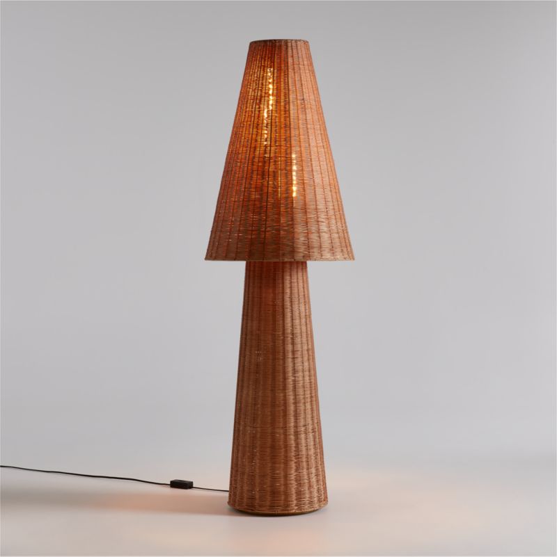 Tessere Rattan Floor Lamp - image 0 of 6