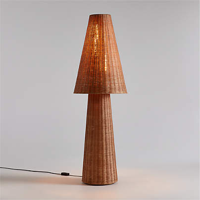 Tessere Rattan Floor Lamp