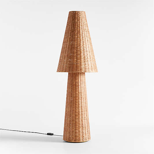 Tessere Rattan Floor Lamp