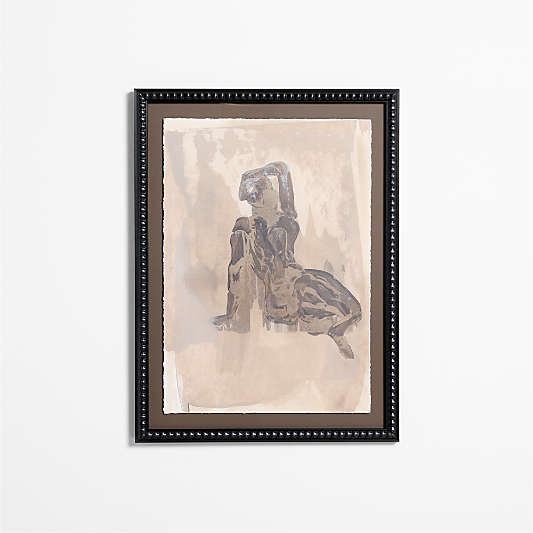 "Textural Figuration II" 24"x32" Framed Wall Art Print