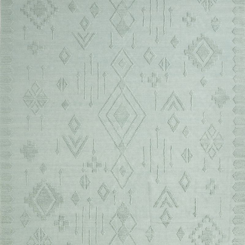 Textural Flatweave Verte Green Wool and Cotton Kids Area Rug 5'x8' - image 1 of 4