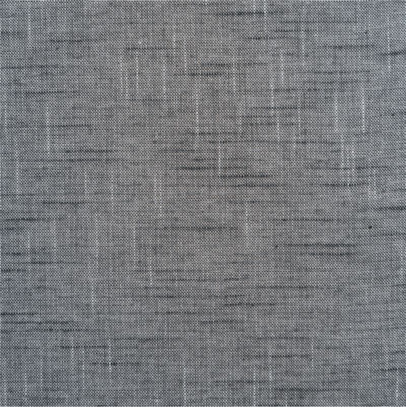 Rosy Lilac Textural Organic Cotton Chambray Blackout Window Curtain Panel 44"x96"