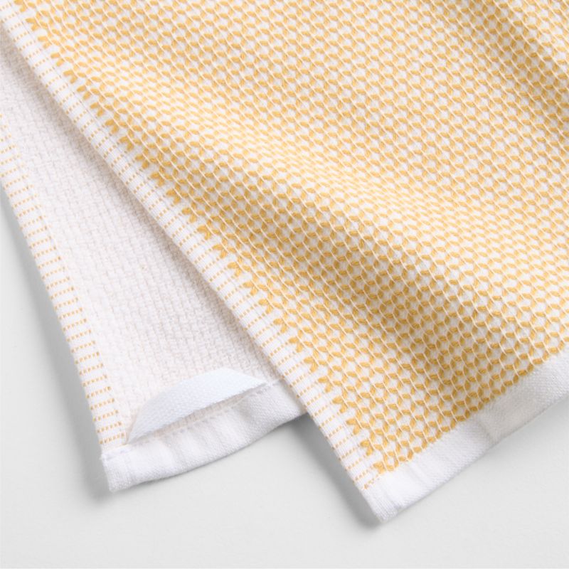 Texture Terry Saffron Yellow Organic Cotton Dish Towels, Set of 2 - image 3 of 5