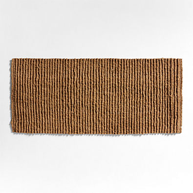 View Textured Chunky Coir Natural Indoor/Outdoor Double Doormat 24"x57" details