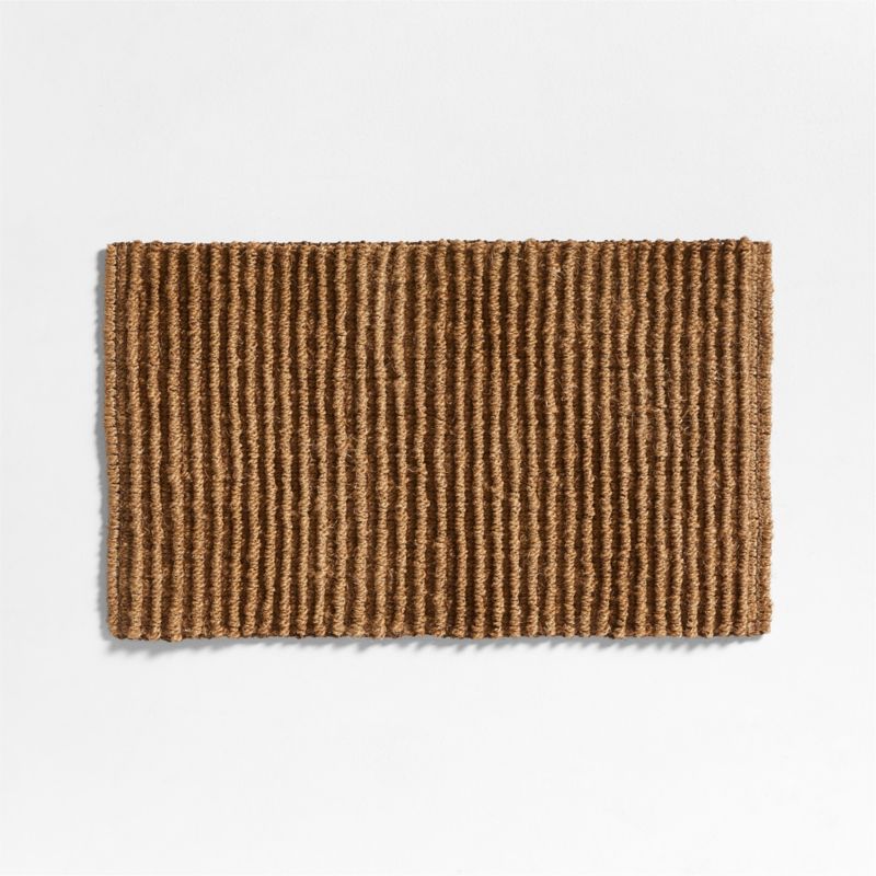 Textured Chunky Coir Natural Indoor/Outdoor Doormat 18"x30" - image 0 of 4