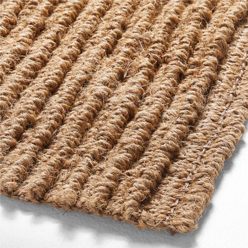 Textured Chunky Coir Natural Indoor/Outdoor Doormat 18"x30" - image 2 of 4