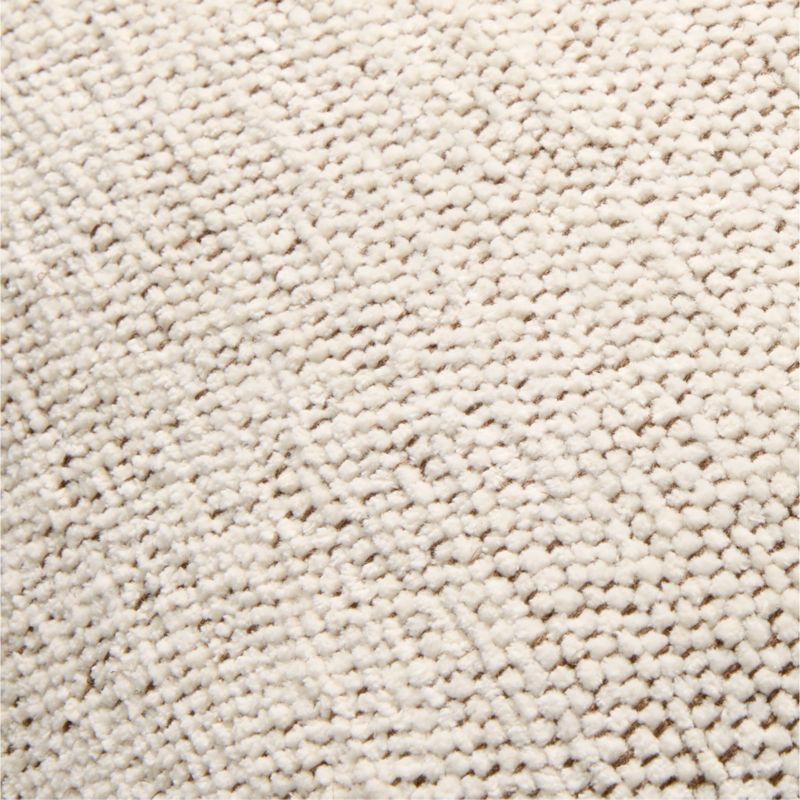 Textured Chenille 23"x23" Arctic Ivory Throw Pillow with Feather Insert - image 3 of 5