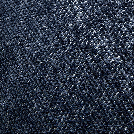 Textured Chenille 23"x23" Deep Indigo Throw Pillow Cover