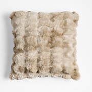 Hyde Pieced Suede 23x23 Coy Blue Throw Pillow Cover