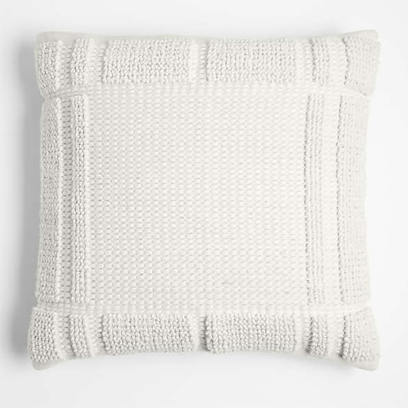 Ivory and best sale grey throw pillows