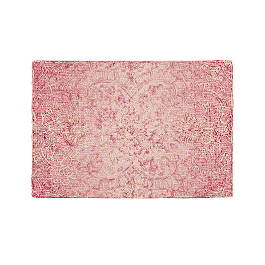 Pink Textured 8 x 10' Rug