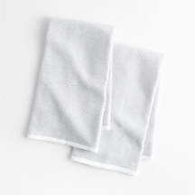 Textured Terry Alloy Grey Organic Cotton Kitchen Towels, Set of 2 + Reviews | Crate & Barrel