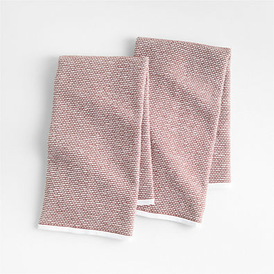 View Textured Terry Brick Red Dish Towels, Set of 2 details