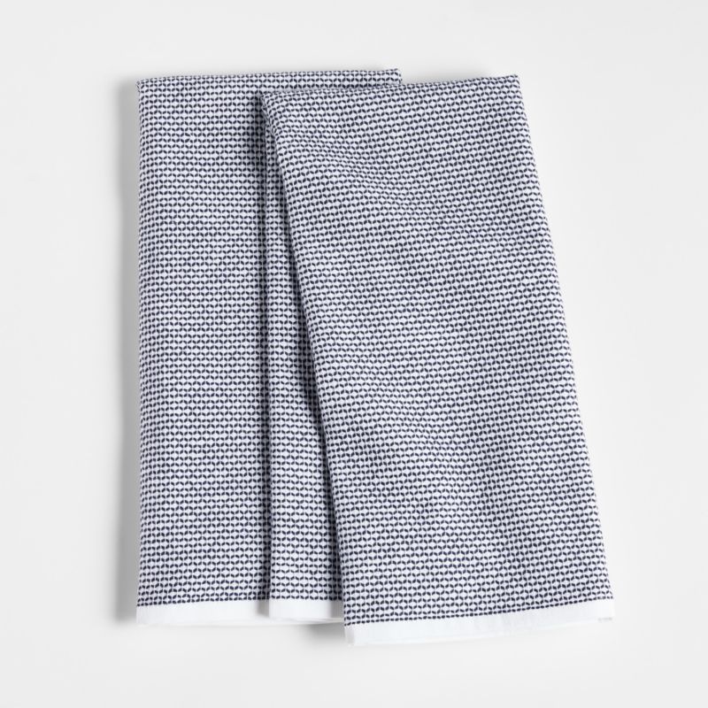 Textured Terry Alloy Grey Organic Cotton Dish Towels, Set of 2 + Reviews