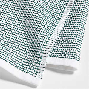 Crate and Barrel Punctuate Neutral Dish Towel - Autumn