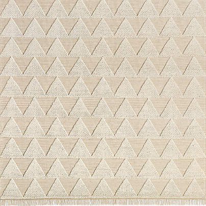 Textured Triangle Wool Kids 12"x18" Rug Swatch
