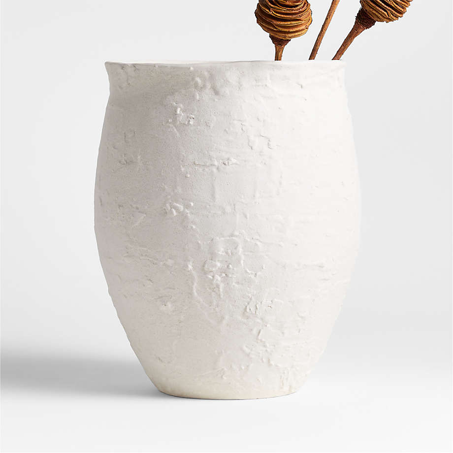 Textured Ceramic Vase White - … curated on LTK