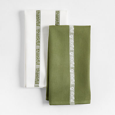View Thankful Fall Dish Towels, Set of 2 details