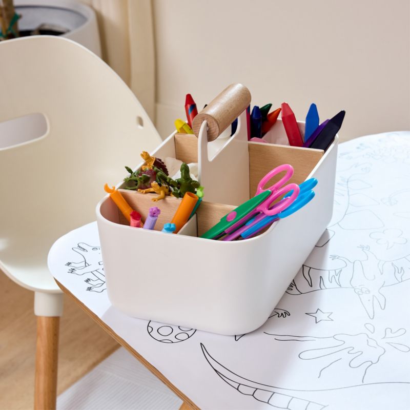 Lalo Coconut White Storage Caddy - image 1 of 7