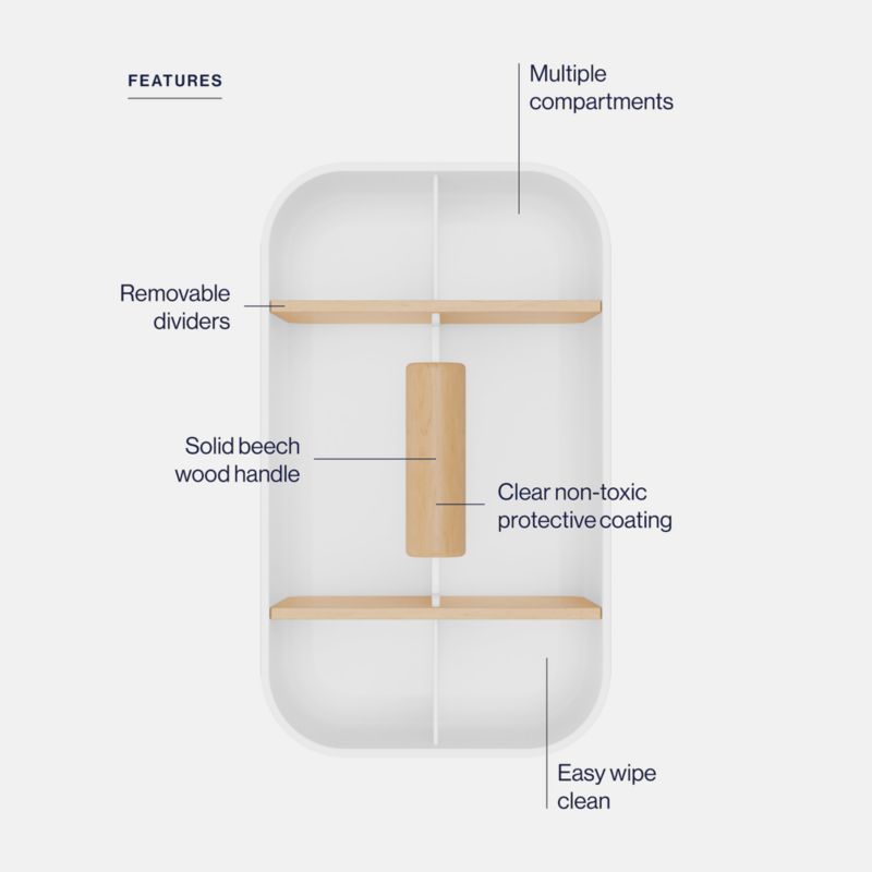 Lalo Coconut White Storage Caddy - image 5 of 7