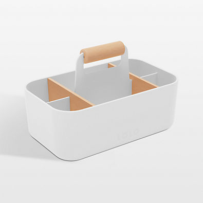 View Lalo Coconut White Storage Caddy details