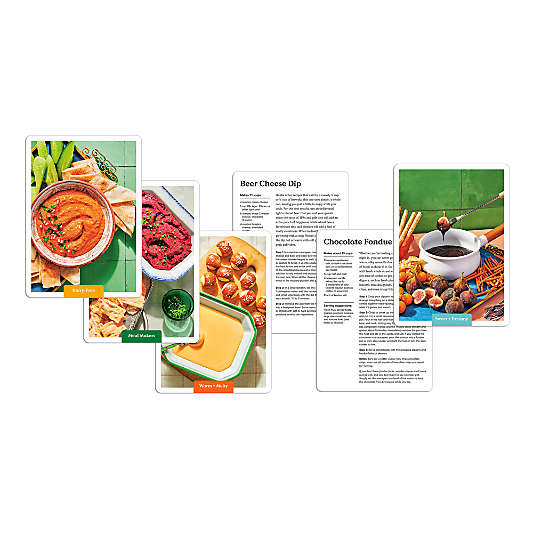 The Dip Deck: 50 Savory and Sweet Recipes to Scoop, Dunk, and Spread Recipe Card Deck by Peggy Paul Casella