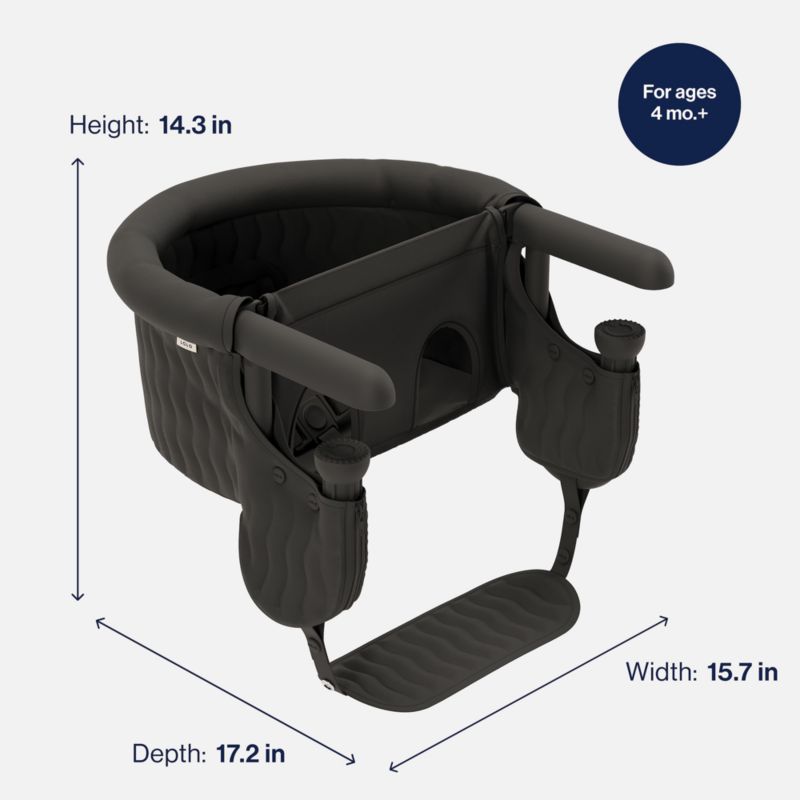 Lalo Licorice Black Hook On Toddler High Chair - image 9 of 10