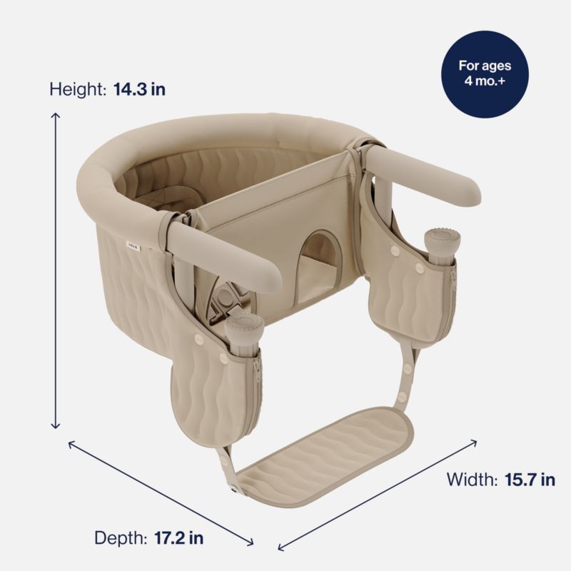 Lalo Oatmeal White Hook On Toddler High Chair - image 9 of 10