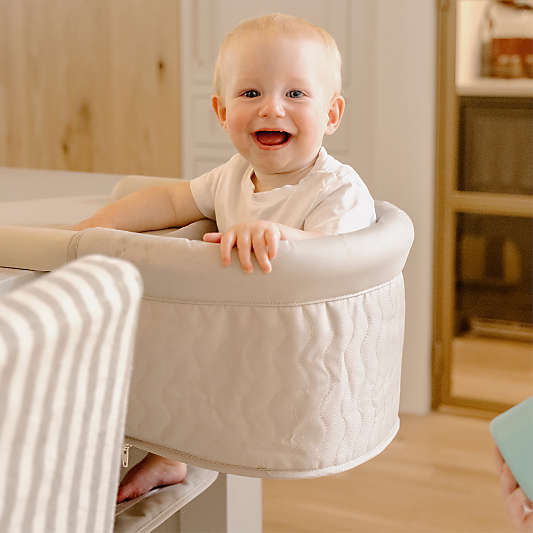 Lalo Oatmeal White Hook On Toddler High Chair