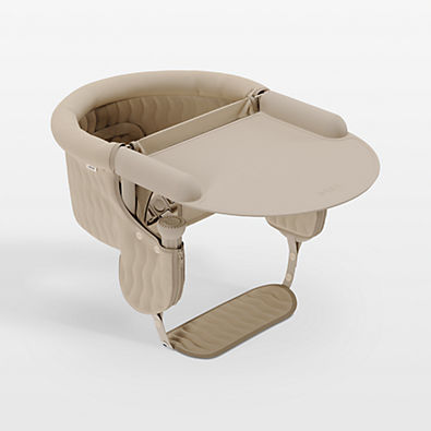View Lalo Oatmeal White Hook On Toddler High Chair details