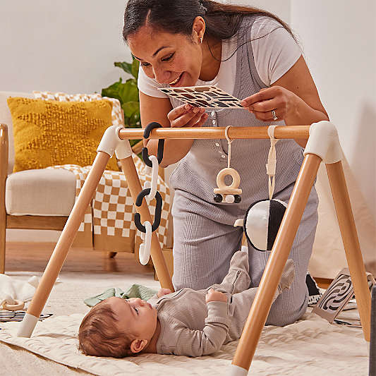 Lalo Oatmeal Wooden Baby Play Gym