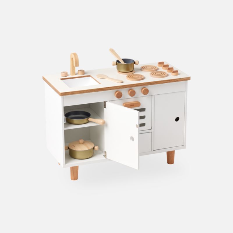 Lalo Coconut White Montessori Kids Play Kitchen - image 5 of 9