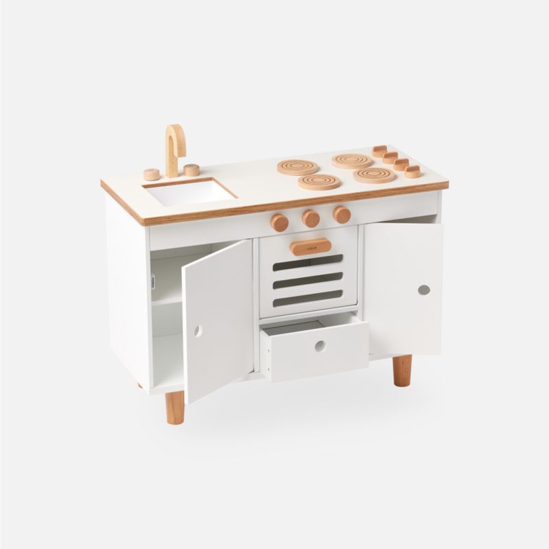 Lalo Coconut White Montessori Kids Play Kitchen - image 4 of 9