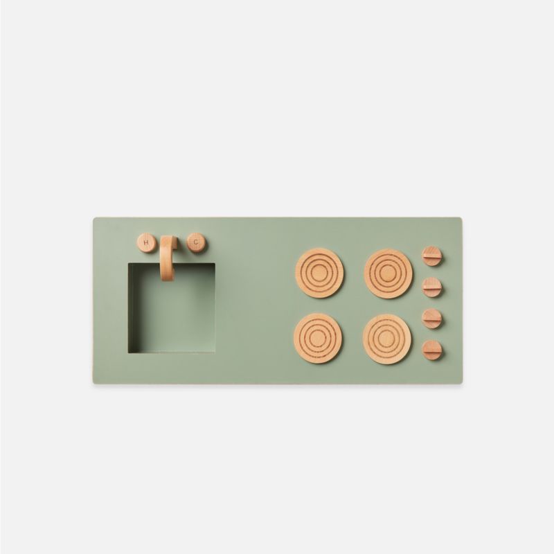 Lalo Sage Green Montessori Kids Play Kitchen - image 6 of 9