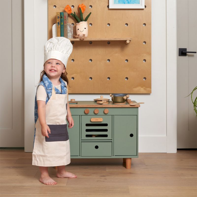 Lalo Sage Green Montessori Kids Play Kitchen - image 1 of 9