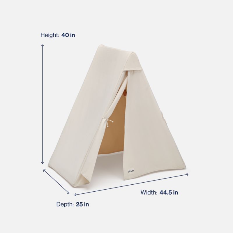 Lalo White Wood and Canvas Toddler Play Tent - image 7 of 8