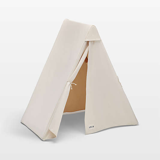 Lalo White Wood and Canvas Toddler Play Tent