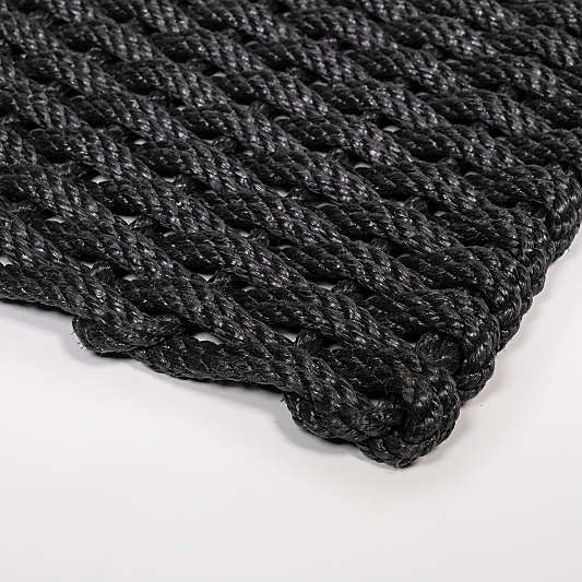 The Rope Co. Charcoal Indoor/Outdoor Handwoven Doormat