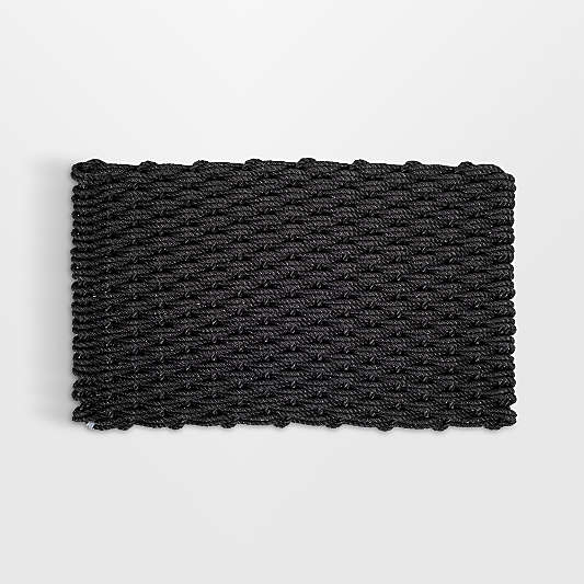 The Rope Co. Charcoal Indoor/Outdoor Handwoven Doormat