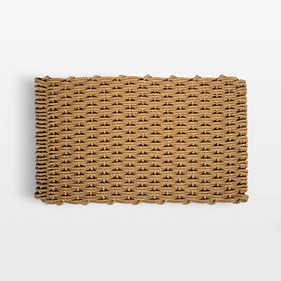 The Rope Co. Wheat Indoor/Outdoor Handwoven Doormat 21x34"