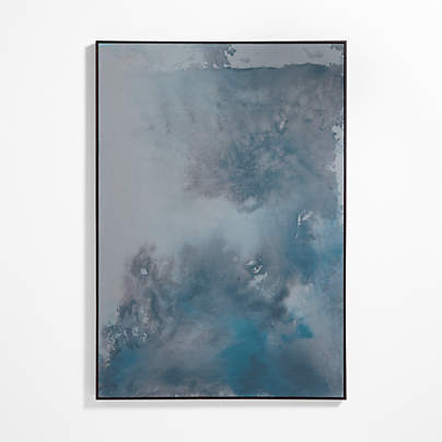 "The Unknown" Framed Blue Wall Art Print 51"x73"