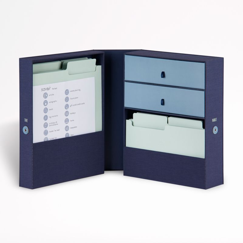 The Vault All-in-One Blue Desk Organizer - image 1 of 5