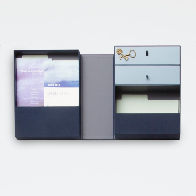 The Vault All-in-One Blue Desk Organizer - image 4 of 5