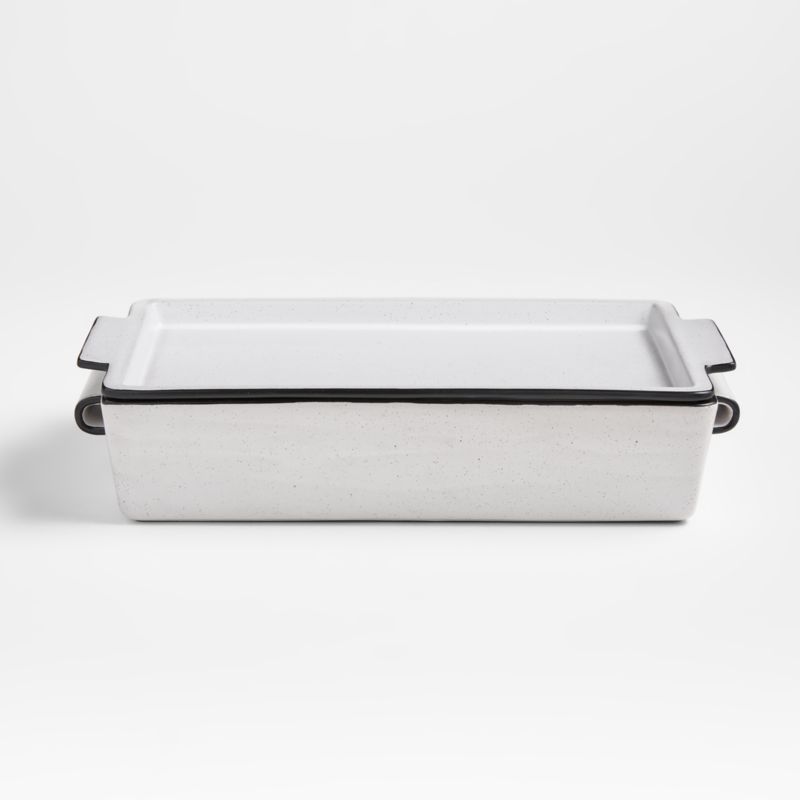 9 x 13 ceramic baking dish with lid