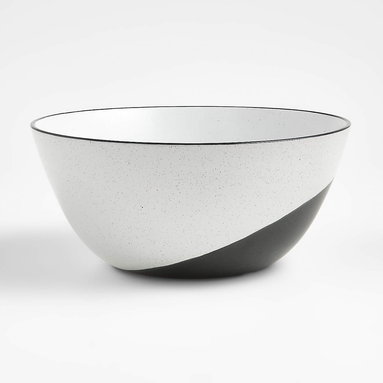 Thero Large BlackandWhite Mixing Bowl + Reviews Crate & Barrel