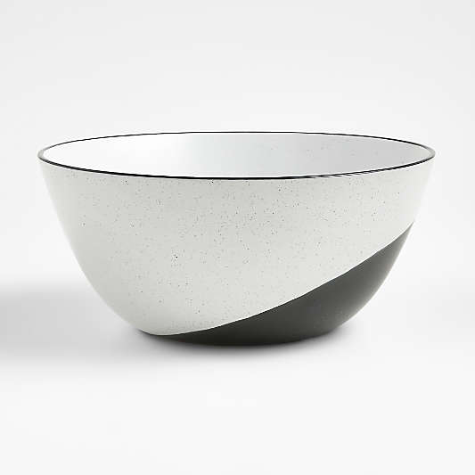 Thero Large Black-and-White Mixing Bowl