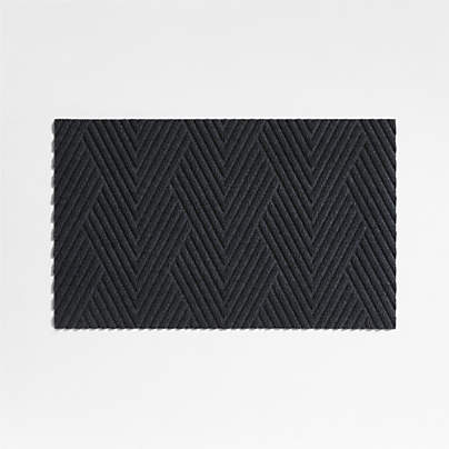 Thirsty Arrows Graphite Grey Indoor/Outdoor Doormat 21.5"x35"