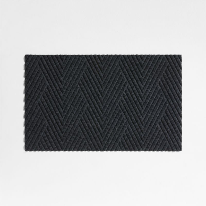 Thirsty Arrows Graphite Grey Indoor/Outdoor Doormat 21.5"x35"