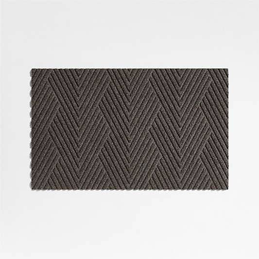 Thirsty Arrows Taupe Brown Indoor/Outdoor Doormat 21.5"x35"